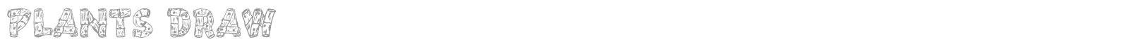 Plants Draw font preview